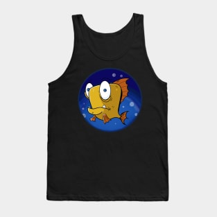 Funny fish with bubbles Tank Top